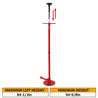 Round Base Under hoist Lift Support Jack Stand 3/4 Ton Repair Tool w/ Pedal Foto 1 de 4