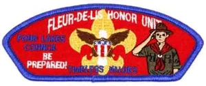 Pfadfinder Fleur-de-lis Ehreneinheit Vier Seen Rat CSP Filz Aufnäher Wisconsin - Bild 1 von 1