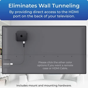 Holder for Apple TV – Mount Compatible with All Apple TV Generations (Includi... - Picture 1 of 12