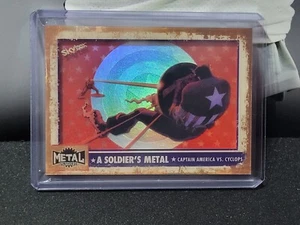 2024 Avengers Metal Universe A Soldiers Metal Capitán América Vs. Cíclope - Imagen 1 de 2
