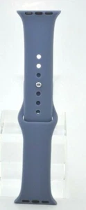 Silicone Sport Replacement band for Apple Watch, 38 40 mm, Grey Blue, New  - Picture 1 of 3