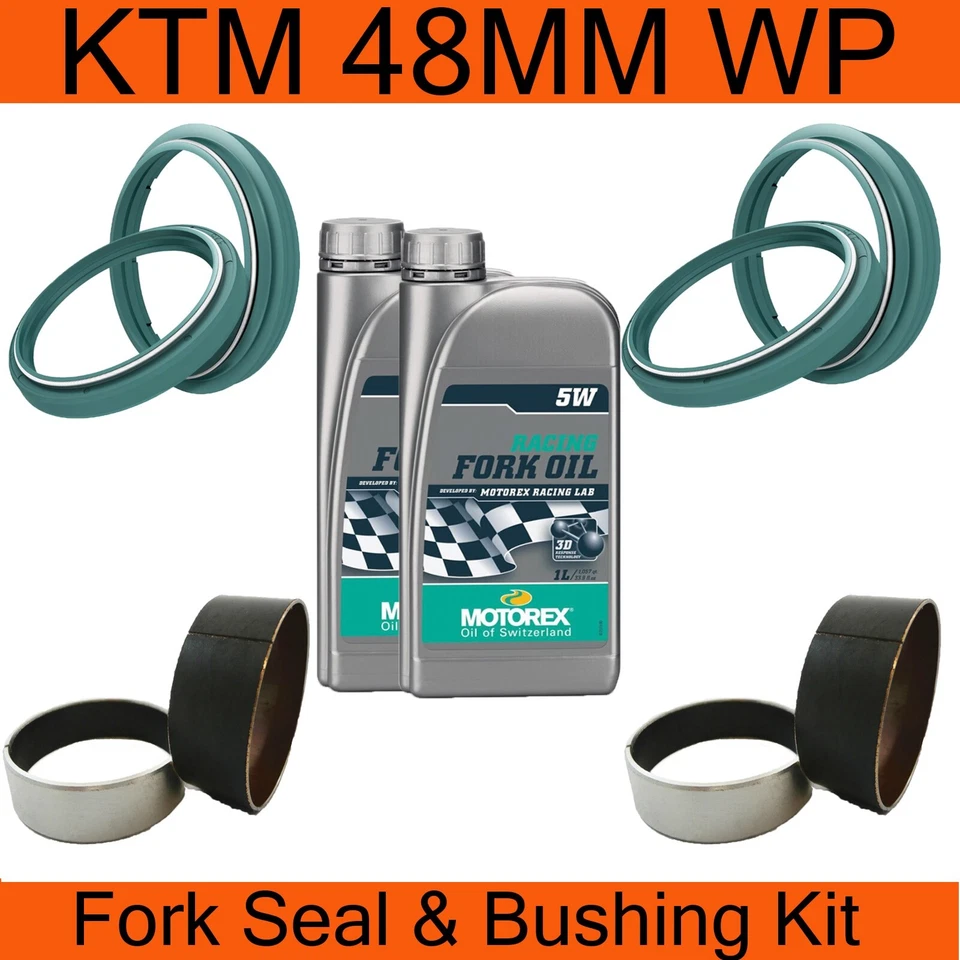 SKF KTM 125 SX / 150 SX / 250 SX (2003-2023) Sellos de horquilla-Bujes-Kit de aceite 48MM WP Foto 1 de 4