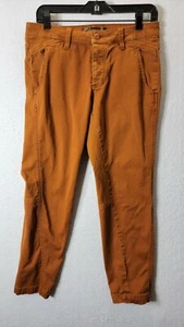 Prana Women's Size 4 Janessa Burnt Orange Button Fly Pants Actual 30x25 - Picture 1 of 7