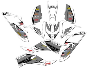 All Years RAPTOR 125 13 FLY White Senge Graphics Kit Compatible with Yamaha - Picture 1 of 7