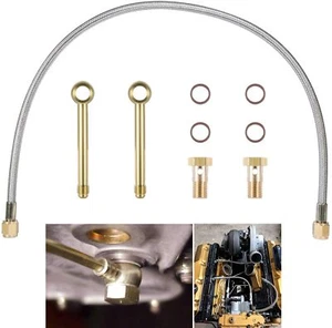 Fuel Crossover Line Kit for 2003-2010 Ford Powerstroke 6.0L Navistar VT365 - Picture 1 of 10