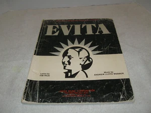 EVITA ~ MUSIKALISCHE AUSSCHNITTE und KOMPLETTES LIBRETTO-Liederbuch / VINTAGE 1979 Buch - Bild 1 von 5