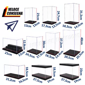 Teca Plexiglass Vetrina Acrilico Espositore per Action Figure 30cm, Modellino - Foto 1 di 32