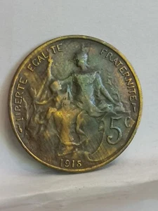 5 CENTIMES DANIEL DU Since 1915 Frankreich - Bild 1 von 3