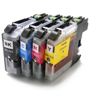 4PK LC207 LC205 XXL Compatible Ink Cartridge For Brother MFC- J4620DW J4320DW - Picture 1 of 1