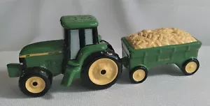 Juego de coctelera de sal y pimienta tractor John Deere de cerámica esmaltada vintage (2 piezas) - Imagen 1 de 10