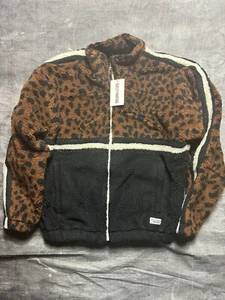 Wacko Maria Leopard Boa Track Jacket - Size L - NEW! - Picture 1 of 9