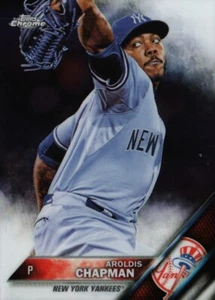 2016 Topps Chrome #141 - Aroldis Chapman - New York Yankees 16-641 - Picture 1 of 2
