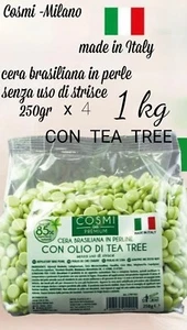 Cera Brasiliana Pastiglie Perline per Ceretta Depilazione TEA TREE Senza Strisce - Foto 1 di 1