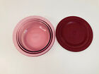 Corning Ware Visions Cranberry Casserole Dish 1 qt L V-31-B Plastic Lid