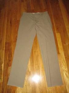 Lauren Ralph Lauren Slim Fit Dark Khaki Tan Dress Pants Fits 34 unfinished hem - Bild 1 von 6