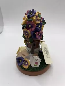 Spring Pansy Floral Cookie Stamp Press ~Shaker Hearth 1997 New With Tags - Picture 1 of 6