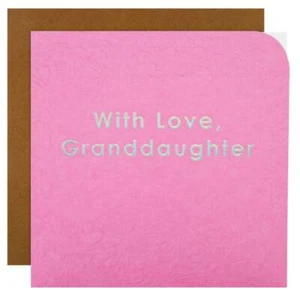 Hallmark Braille Geburtstagskarte - Mit Liebe Enkelin - Bild 1 von 1