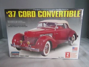 Lindberg '37 Cord Convertible 1/25 Model Kit Factory Sealed No. 72323 - Picture 1 of 5