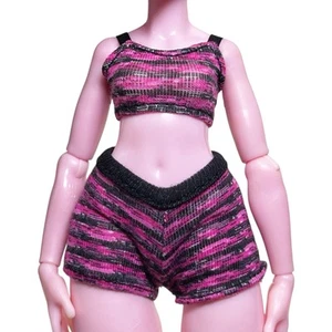 Lol Omg Chillax Doll 2 Piece Black Pink Set Top Shorts Outfit Fits Monster High - Picture 1 of 4