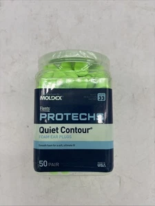 Protechs Quiet Contour Schaumstoff Ohrstöpsel, 50 Paar 33 NRR Moldex Flents Hergestellt in den USA - Bild 1 von 5