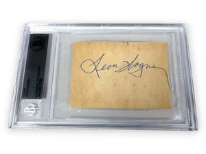 Leon Wagner Signed Autographed Ticket Stub Angels 9/15/1963 BAS Slabbed - Picture 1 of 2