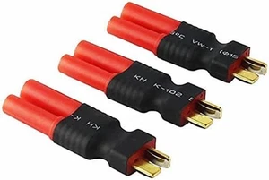 3x HXT 4mm to T-Plug adapters for LiPo batteries | RC connectors, robust - Picture 1 of 7