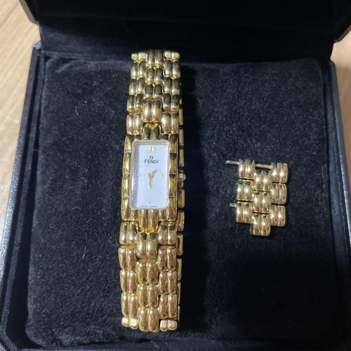 Orologio Fendi 670L Oro Unisex Quadrante 18mm Cinturino 14mm Usatoe Ottimeioni