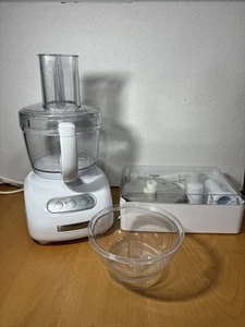KitchenAid KFP750 12 Cup Food Processor W Accessories Blades & Discs Cover White - Picture 1 of 8