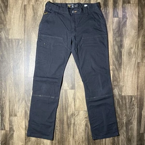 Ariat Rebar M4 Hose Herren 33x34* Relaxed Straight Schwarz Cargo Doppelknie Utility - Bild 1 von 13