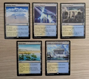 MTG Magic Set of 5 Azorius Dual Lands EDH Commander Deck Staples Blue White Mana - Picture 1 of 1