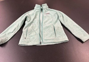 Columbia Girls Blue Fleece Zip-Up Jacket W/Zipper Pockets Size LARGE (14-16) Z1 - Picture 1 of 9