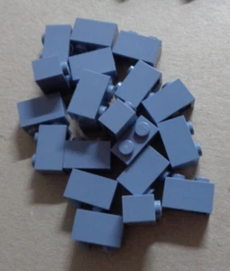 LEGO Parts & Pieces 3004 1x2 Bricks Sand Blue x20 - Picture 1 of 1