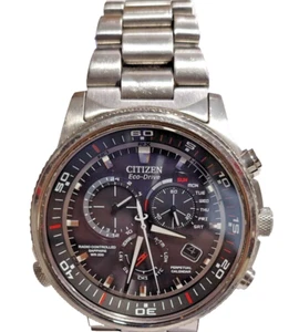 E650-S091063 CITIZEN ECO DRIVE PERPETUAL CALENDAR WRIST WATCH FOR MEN R-34 - Picture 1 of 18