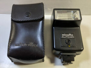 Minolta Auto 25 Camera Shoe Mount Electronic Flash Unit Case Minolta SRT 101 110