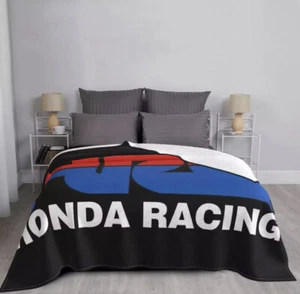 HRC Honda Racing Logo Slim Fit Flannel Blanket/Bedspread - Picture 1 of 6