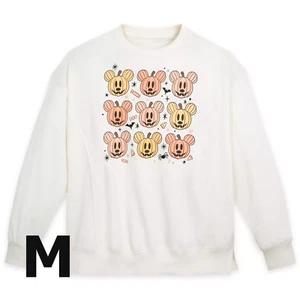 Disney Parks Mickey Mouse Halloween Pumpkin Sweatshirt Women's MEDIUM - Picture 1 of 4
