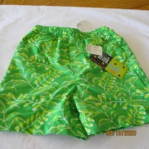 Mick Boys SIZE 5 Swimming Trunk Cute PARROT GREEN Swimming Short 2 Pockets NEW - Picture 1 of 5