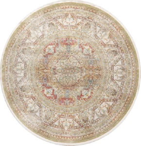Vintage Style Distressed Design Geometric Heat-Set Area Rug Oriental Carpet - Picture 1 of 18