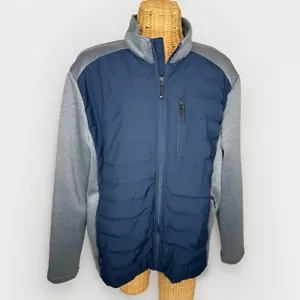 32 Degrees Men’s Mixed Media Jacket, Color: Blue/Gray, Size XL - Picture 1 of 6
