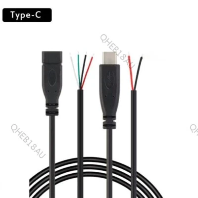 2/4pin USB 2.0 Type C Male female Plug extension Wire Cable 25H - Image 1 of 4
