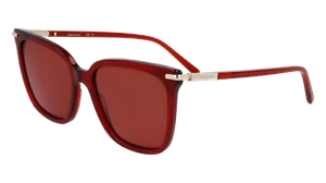 FERRAGAMO SF2037S 616 TRANSPARENT RED 56/18/145 FEMALE Sunglasses - Picture 1 of 3