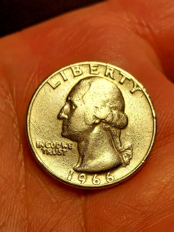 1966 Washington Quarter no mint mark Cover