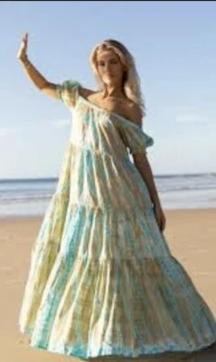 NWT Young Fabulous & Broke Sunny Maxi Scuba Sunny Tie Dye Wash Dress Sz XS - Image 1 of 4