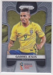 2018 Prizm World Cup Soccer Gabriel Jesus Card # 32 Brazil & Manchester City - Picture 1 of 2