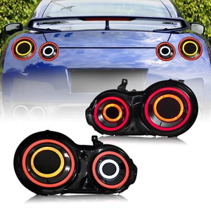 HC LED Tail Lights For Nissan GTR GT-R R35 2007-2017 Sequential lamp 2pcs - Picture 1 of 20