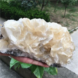 7.3Lb Natural White Calcite Quartz Crystal Cluster Rock Stone Mineral Specimen - Picture 1 of 9
