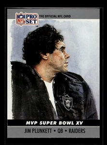 1990 Pro Set Super Bowl MVPs #15 Jim Plunkett (NM)(FTB) - Picture 1 of 2