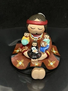 Vintage Ton indianische Geschichtenerzähler Figur von Whitefeather Studios Tucson USA - Bild 1 von 7