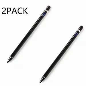 2PACK Black Stylus Pencil for iPad/iPhone/Android Phones Tablets Draw and Write - Picture 1 of 5