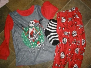 NEW Nightmare Before Christmas 3 Piece Child's XS (4/5) Pajamas Pjs (Su107) - Picture 1 of 3